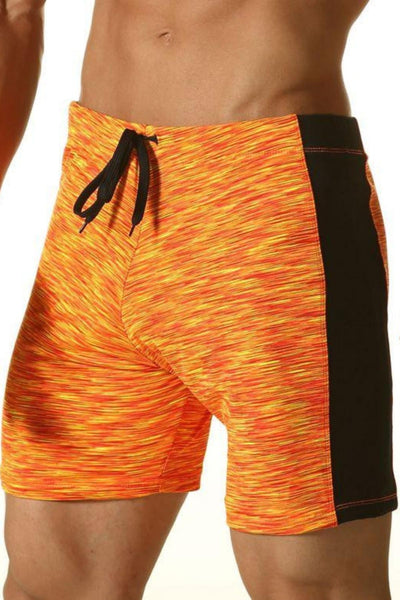 Junk underjeans Orange Digital Thigh Length Swim Short