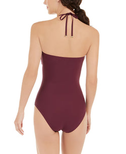 Kate Spade New York Keyhole O-ring One-piece Swimsuit Raisin thumbnail 2