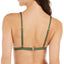 Kate Spade New York Scallop Wave V-neck Bikini Top Olive