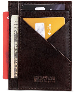 Kenneth Cole Reaction Kurtz Getaway RFID Leather Card Case Wallet thumbnail 3
