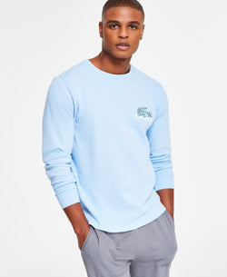 Lacoste Croc Thermal Waffle Sleep Shirt - Light Blue thumbnail 3