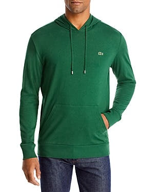 Lacoste Jersey Long-Sleeve Hooded Tee bright green