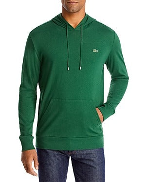 Lacoste Jersey Long-Sleeve Hooded Tee bright green