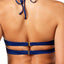 Lauren Ralph Lauren Beach Club Solids Beaded Halter Bikini Top in Indigo