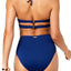Lauren Ralph Lauren Beach Club Solids Beaded Halter Bikini Top in Indigo