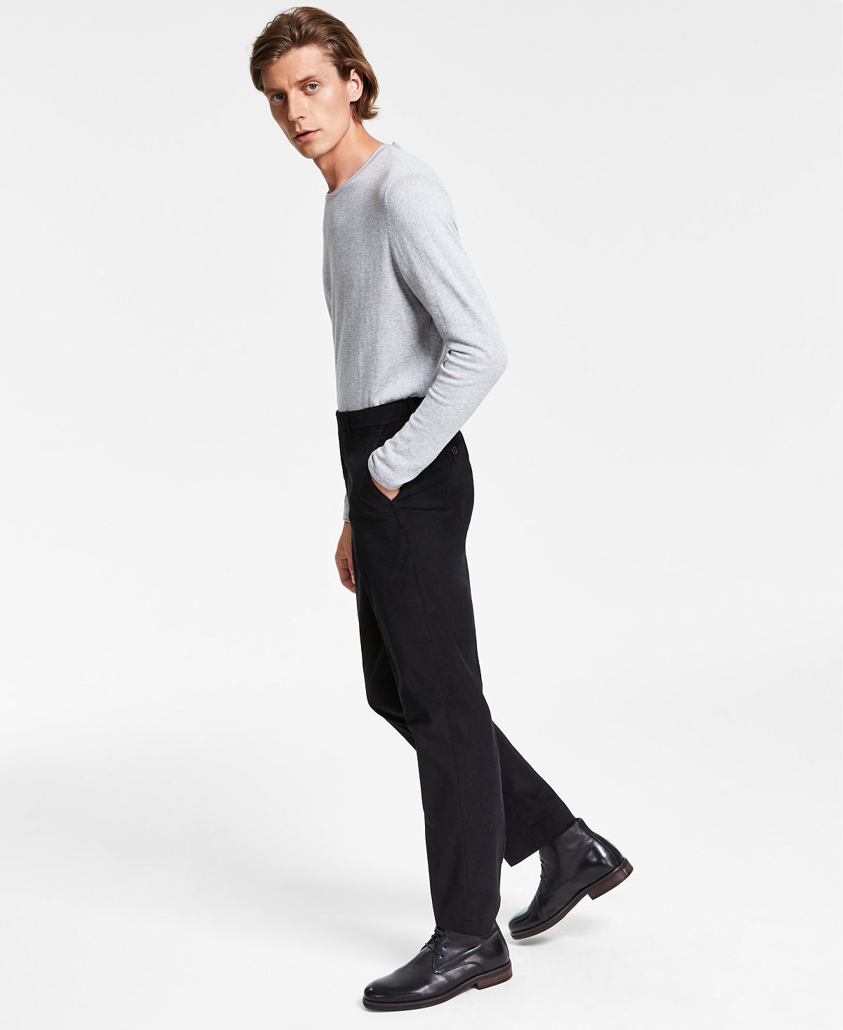 Lauren Ralph Lauren Classic-fit Stretch Corduroy Performance Pants Black