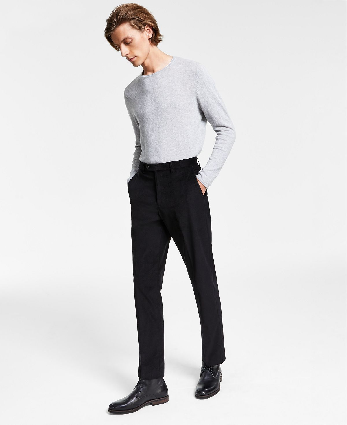 Lauren Ralph Lauren Classic-fit Stretch Corduroy Performance Pants Black