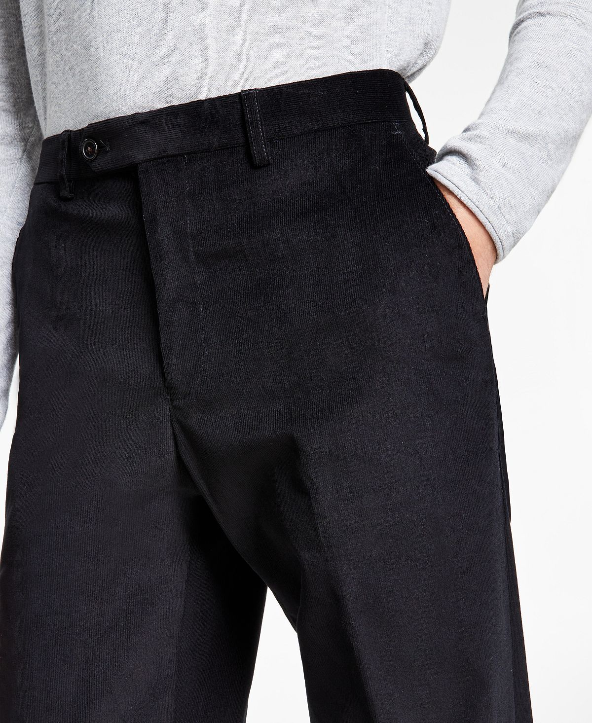 Lauren Ralph Lauren Classic-fit Stretch Corduroy Performance Pants Black