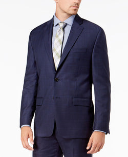 Lauren Ralph Lauren Classic-fit Ultraflex Stretch Blue Check Suit Jacket Blue thumbnail 1