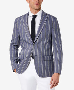 Lauren Ralph Lauren Classic-fit Ultraflex Stretch Linen Blazer Denim thumbnail 2