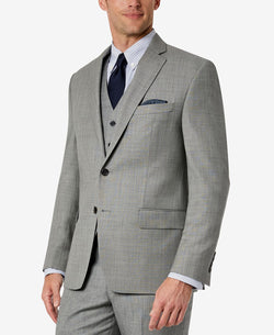 Lauren Ralph Lauren Classic-fit Wool Stretch Suit Jacket Light Grey thumbnail 1