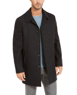 Lauren Ralph Lauren Jake Classic-fit Ledric Overcoat Charcoal Plain thumbnail 1