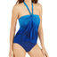 Lauren Ralph Lauren Ombr Palm Flyaway One-piece Swimsuit Blue Ombre