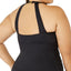 Lauren Ralph Lauren Plus Beach Club Ruffled Tankini Top Black