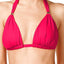 Lauren Ralph Lauren Triangle Halter Bikini Top in Raspberry