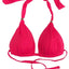 Lauren Ralph Lauren Triangle Halter Bikini Top in Raspberry