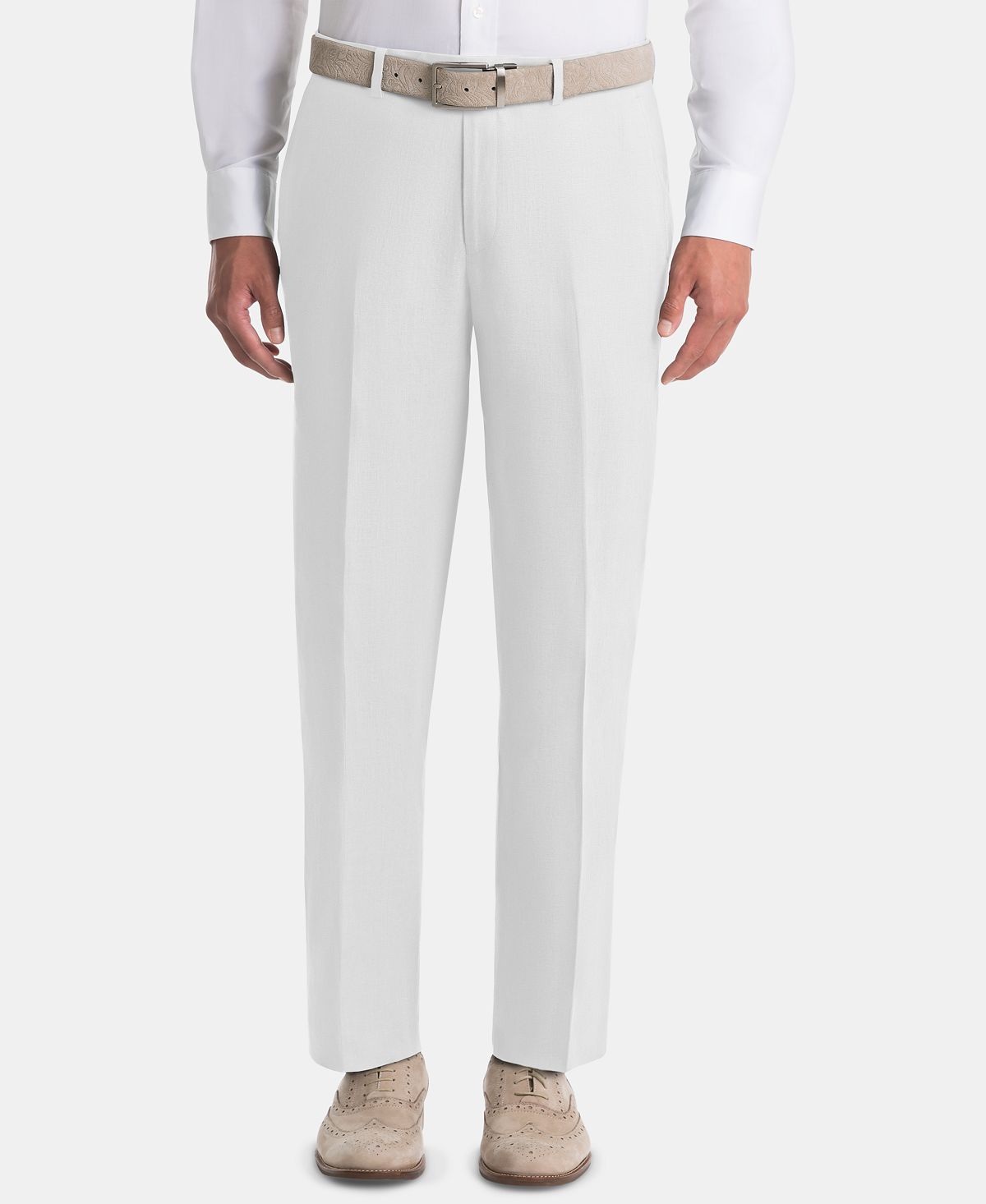 Lauren Ralph Lauren Ultraflex Classic-fit Linen Pants White