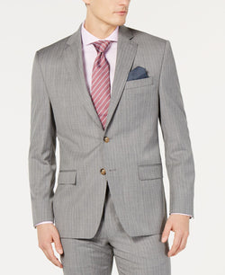 Lauren Ralph Lauren Ultraflex Classic-fit Stripe Jacket Light Grey thumbnail 1