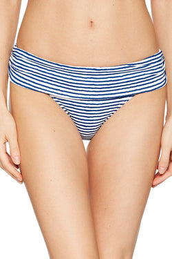 Lauren Ralph Lauren White/Blue Painterly Stripe Banded Hipster thumbnail 3