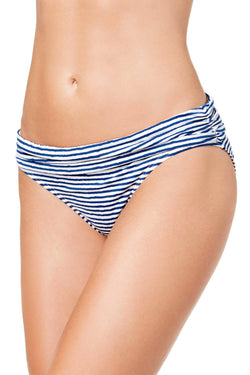 Lauren Ralph Lauren White/Blue Painterly Stripe Banded Hipster thumbnail 1