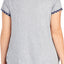 Layla PLUS Heather-Grey Contrast-Trim Lounge Top
