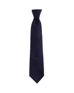 Ledbury Deming Floral Tile Classic Tie Dark Blue thumbnail 2