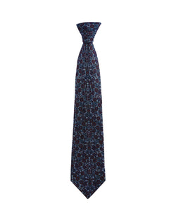Ledbury Eldon Floral Damask Classic Tie Dark Purple thumbnail 2
