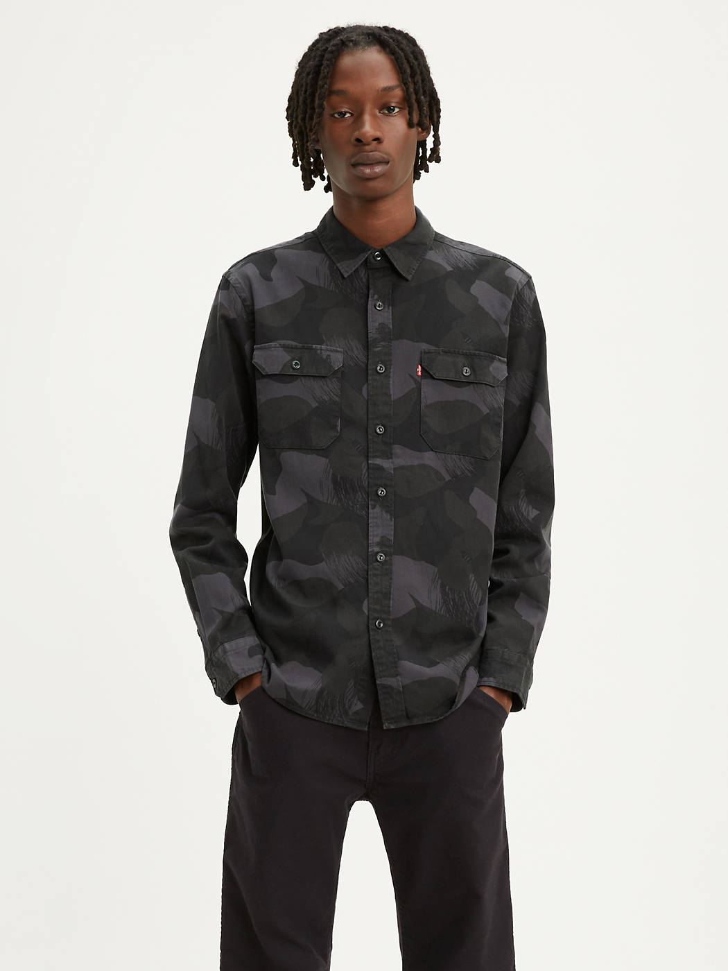 Levi's Printed Jackson Worker Shirt Black