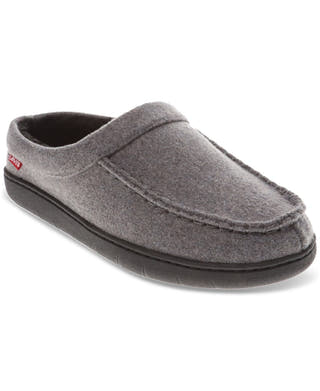 Levi's Victor Faux - Sherpa Slippers Charcoal