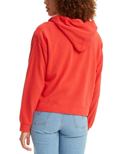 Levi's wo Fleece Zip-up Hoodie Red thumbnail 2
