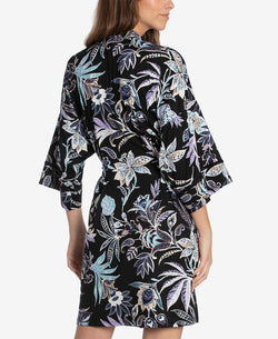 Linea Donatella Floral Batik Printed Wrapper Black thumbnail 2
