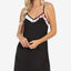Linea Donatella Floral-print Chemise Nightgown & Wrap Robe Set Iroy Black