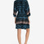 Linea Donatella Tied-dyed Wrap Robe Turquoise Orchid