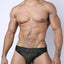 Linebacker Black Mesh Jockstrap
