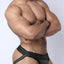 Linebacker Black Mesh Jockstrap