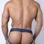 Linebacker Blue Mesh Jockstrap