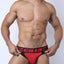 Linebacker Red Mesh Jockstrap