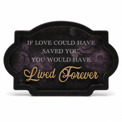 Lived Forever Gothic Memorial Tabletop Sign thumbnail 2