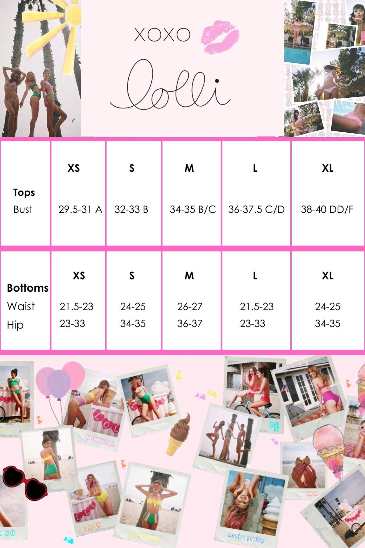 Lolli Double Ruffle Bandeau Top in Hot Pink