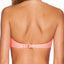 Lolli Foamed Bandeau Top w/ Detachable Halter Strap in Dark Coral