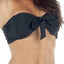 Lolli Front Tie Bandeau Top in Black