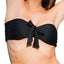 Lolli Front Tie Bandeau Top in Black