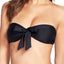 Lolli Front Tie Bandeau Top in Black