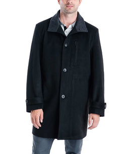 London Fog Clark Classic-fit Overcoat Black thumbnail 1