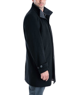 London Fog Clark Classic-fit Overcoat Black thumbnail 2