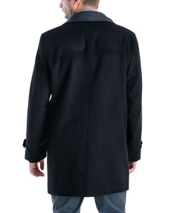 London Fog Clark Classic-fit Overcoat Black thumbnail 3