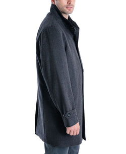 London Fog Clark Classic-fit Overcoat Charcoal thumbnail 2