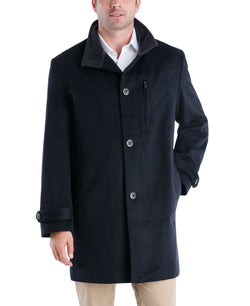 London Fog Clark Classic-fit Overcoat Navy thumbnail 4