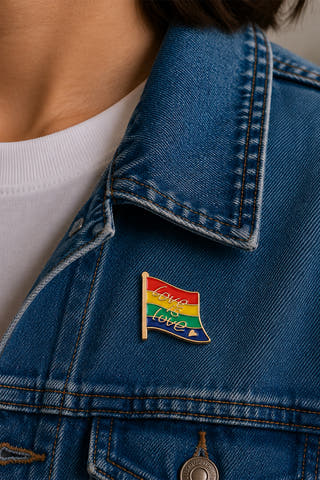 Love Is Love Pride Flag Enamel Pin