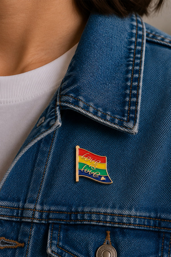 Love Is Love Pride Flag Enamel Pin